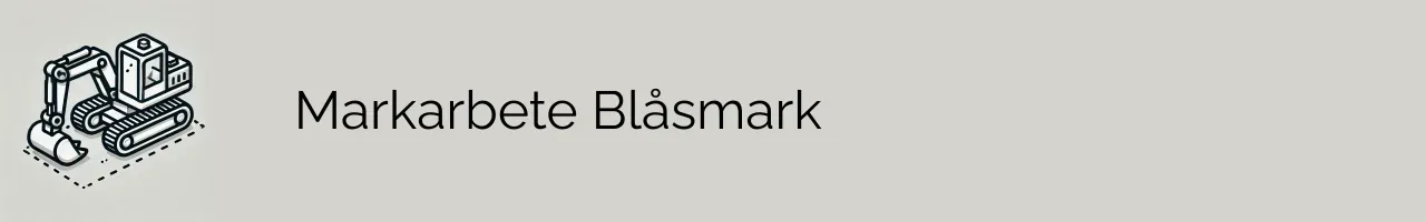 Markarbete Blåsmark