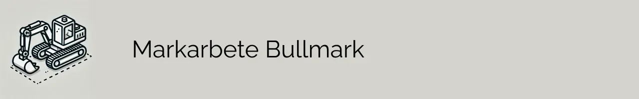 Markarbete Bullmark